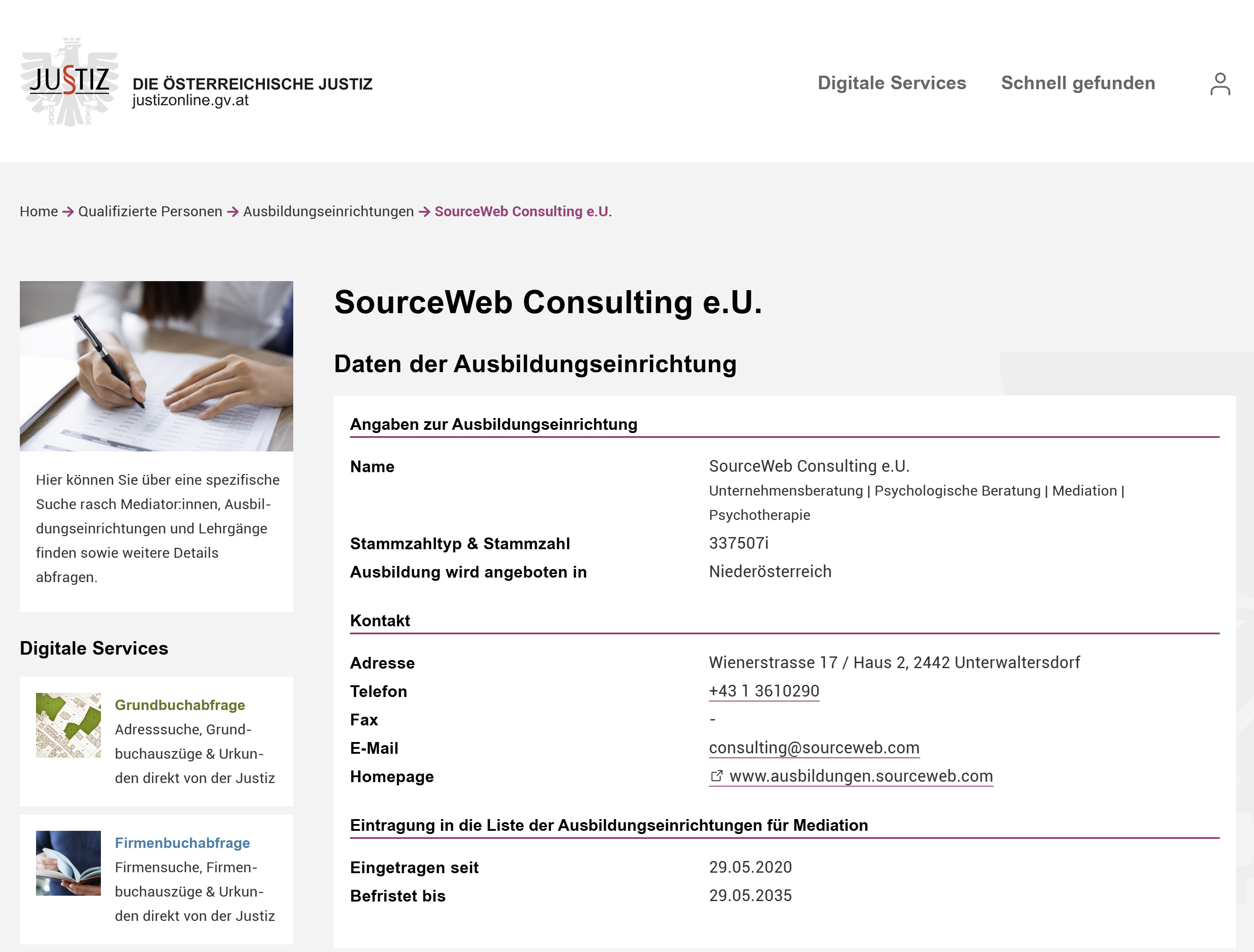 BMJ Akkreditierung